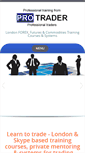 Mobile Screenshot of pro-trader.co.uk